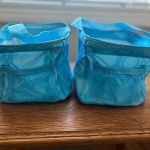 2 Thirty One Littles Carry All turquoise print